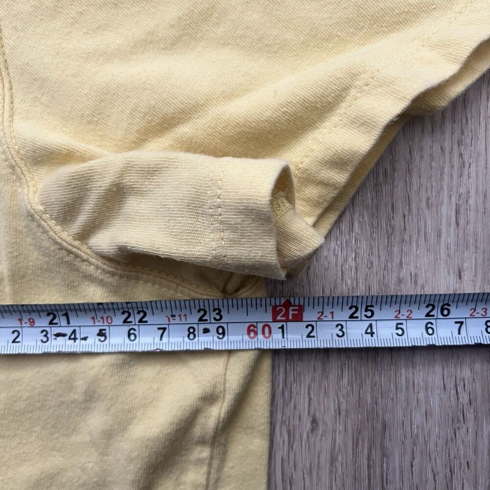 Vintage American Eagle Embroidered Tee Shirt Men's XXL Yellow Americana Preppy - Picture 5 of 6